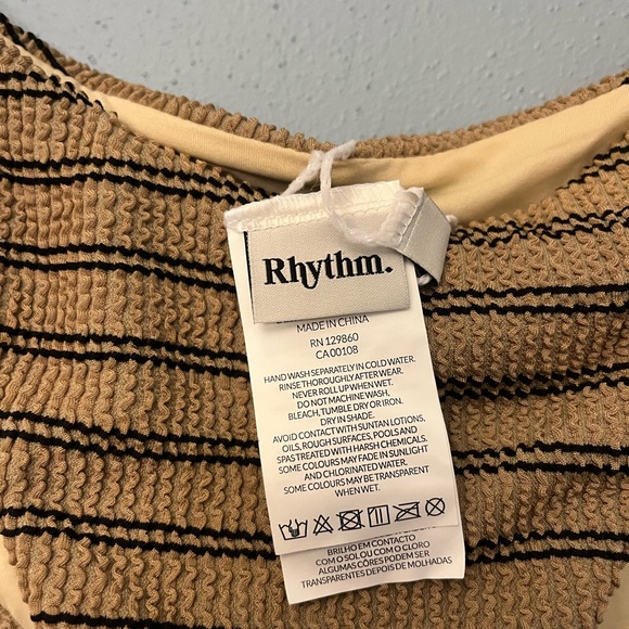 NWT Rhythm Striped Bikini - Picture 2 of 3